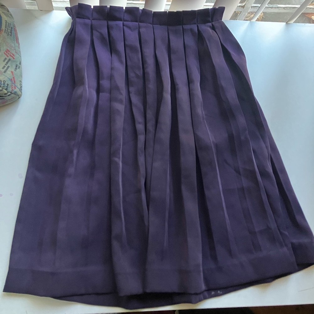 & Other Stories Mid Skirt Dark Purple